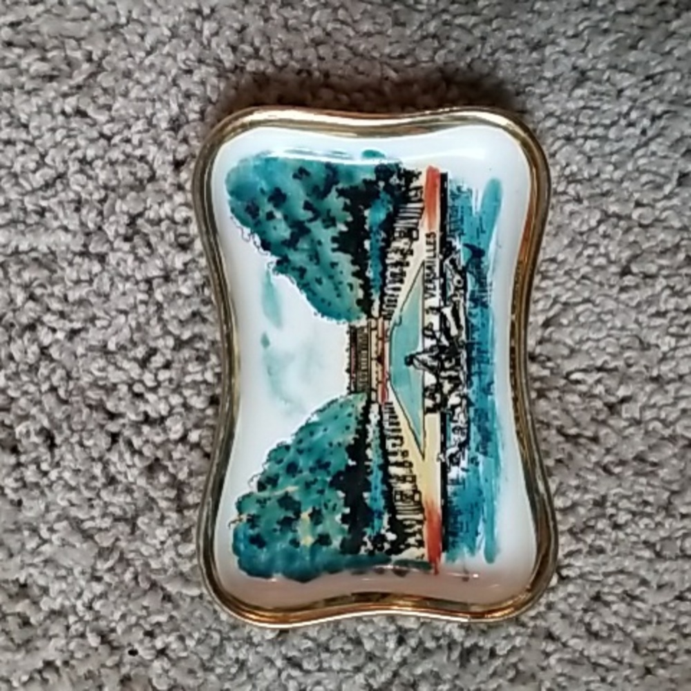 Porcelain De limoges Versailles trinket tray
